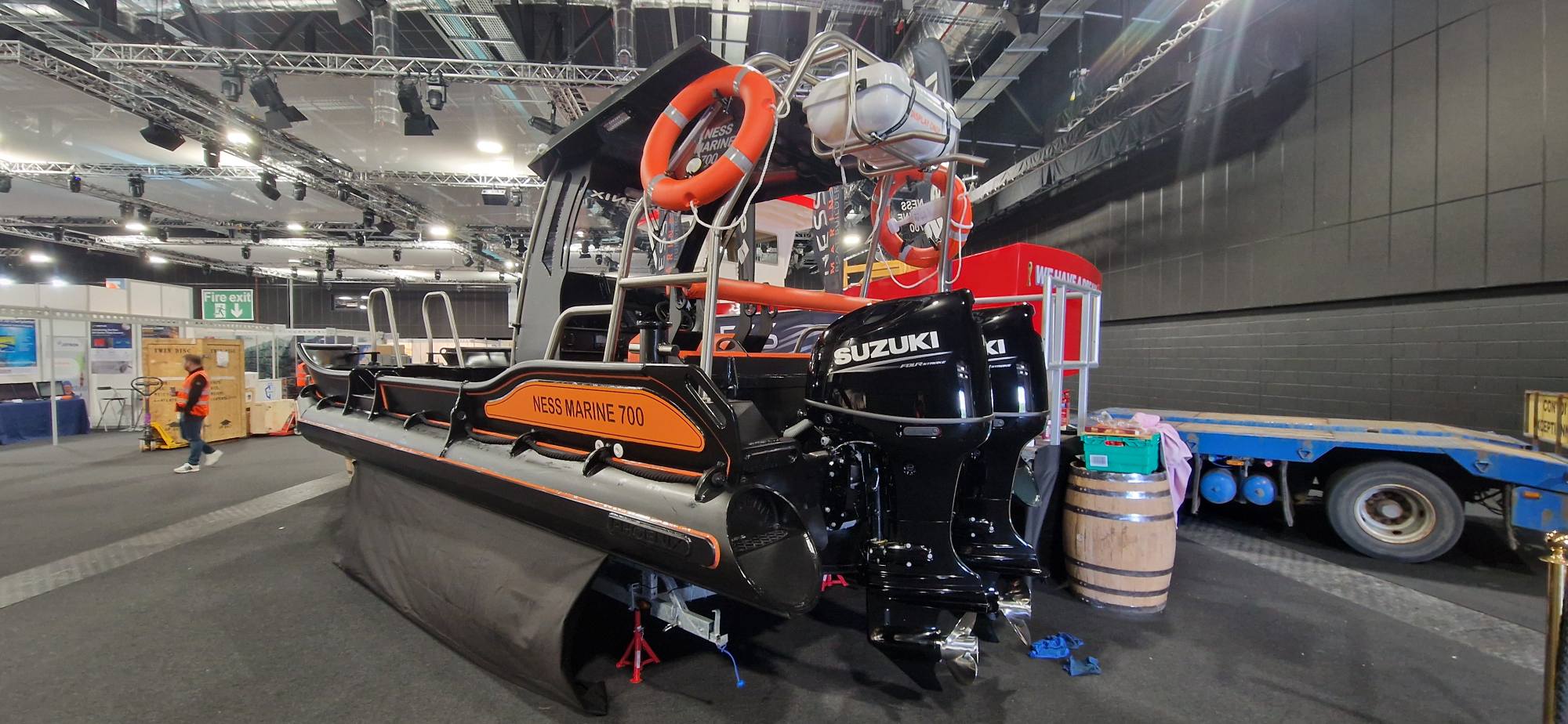 NESS Marine 700 with twin Suzuki outboards