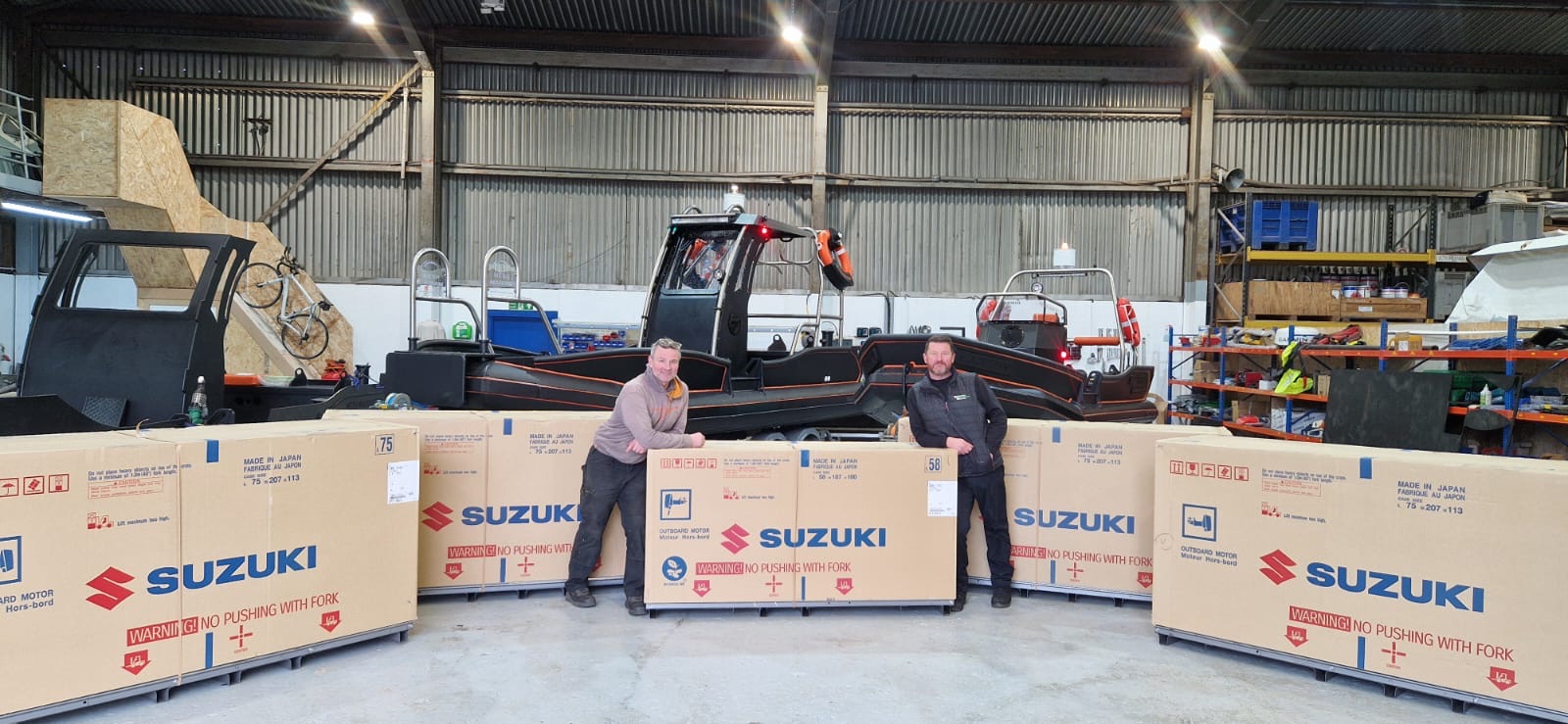 NESS Marine fleet in the workshop