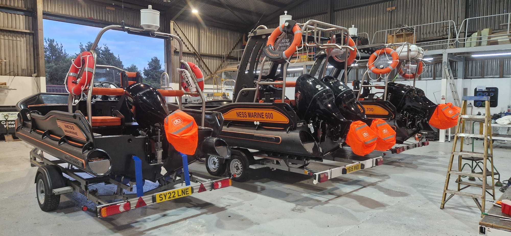 Engine installation on NESS Marine 700